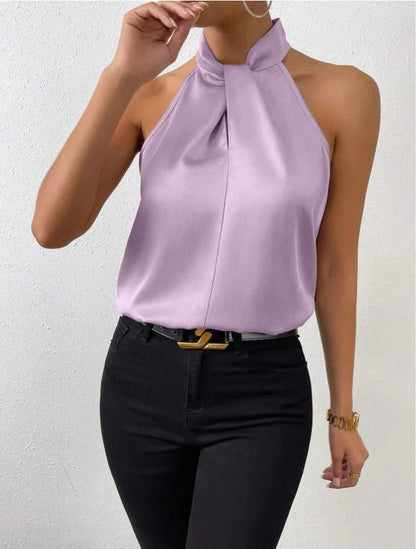 Women's Knot Neck Sleeveless Top