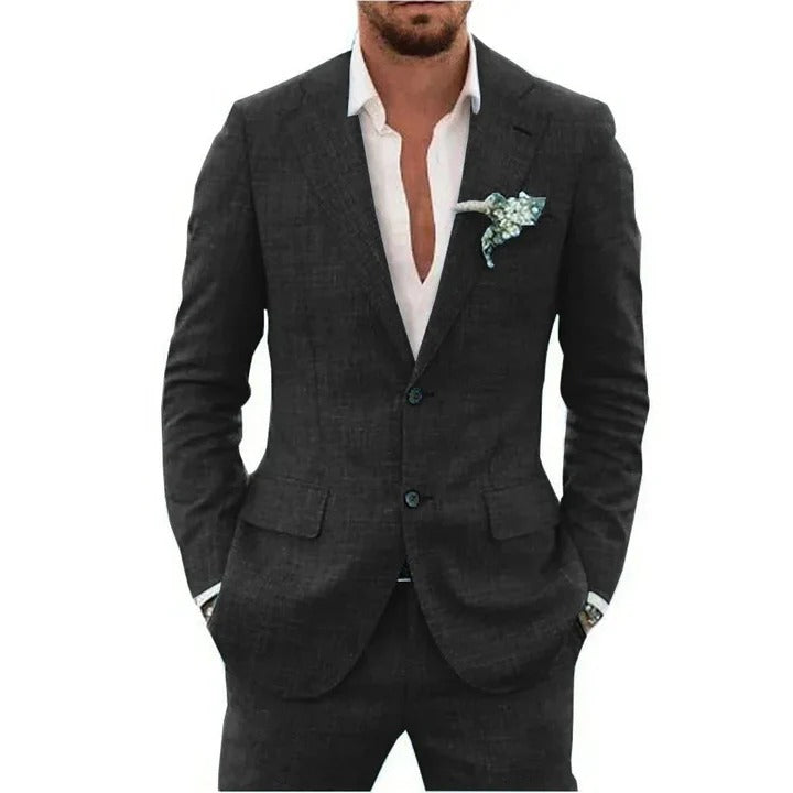 Men's Linen Blend Suit
