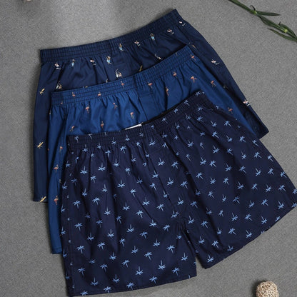 Men's Plant Print Boxers (Pack of 3)