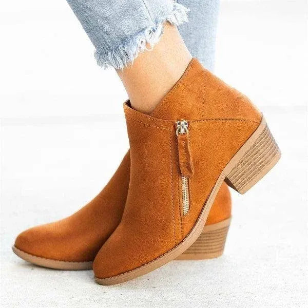 Casual Supportive Boots in Genuine Leather