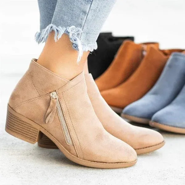 Casual Supportive Boots in Genuine Leather