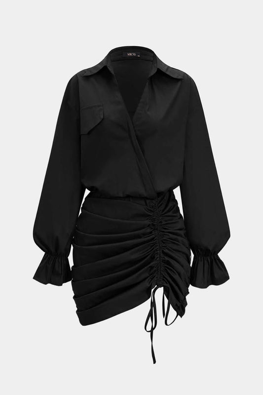 Laurel Ruched Mini Dress