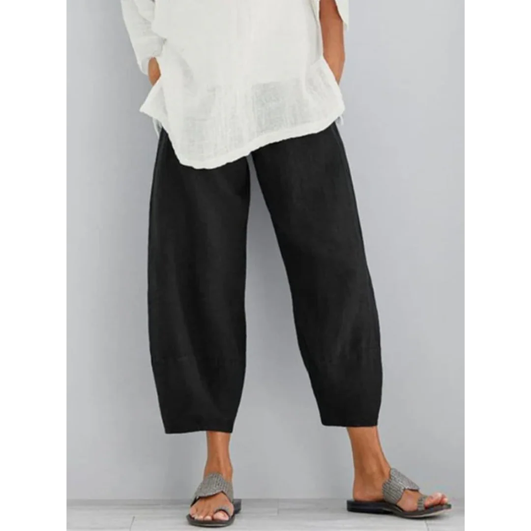 Women's Cotton Linen Leisure Trousers