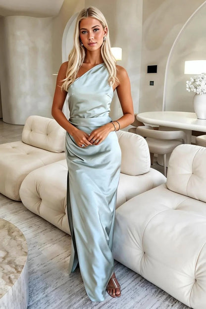 Elegant Plain Polyester Dress