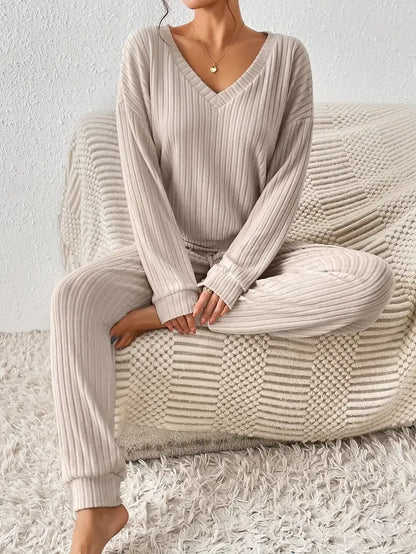Monika Ribbed Tracksuit Set