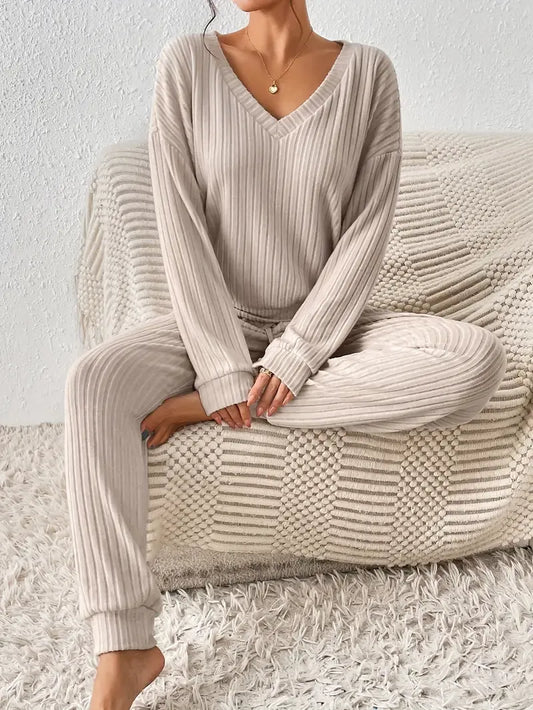 Monika Ribbed Tracksuit Set