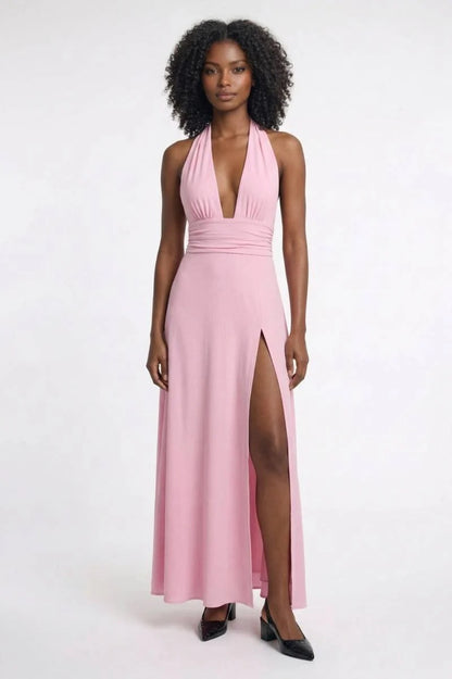 Beverly Halter Maxi Dress