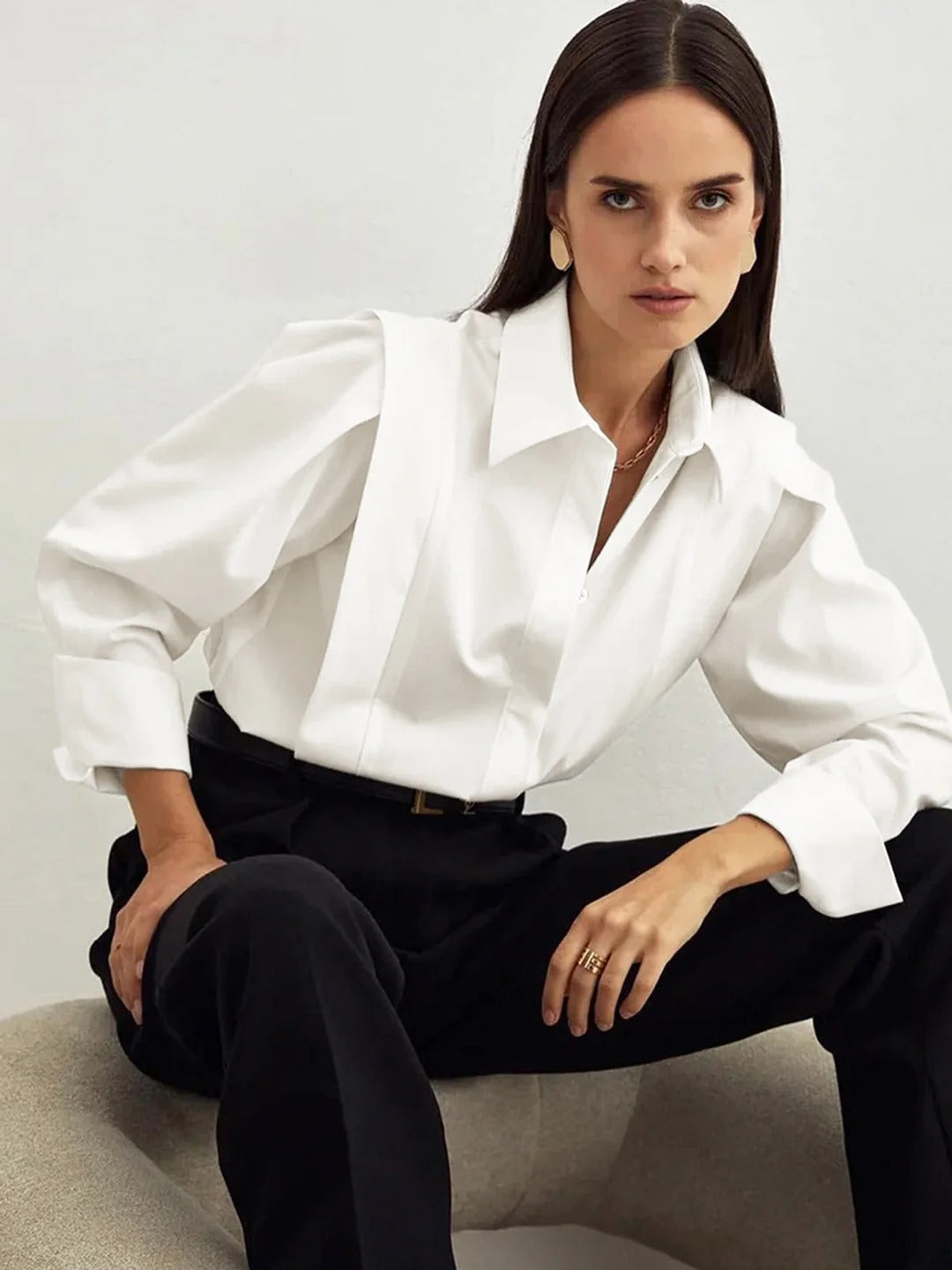Madge Classic Collared Shirt
