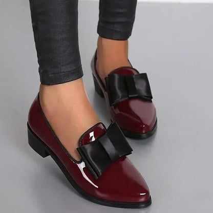 Ottilie Patent Leather Ribbon Loafers