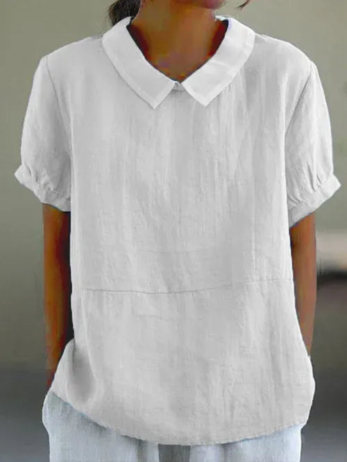 Women's Soft Cotton Linen Blouse