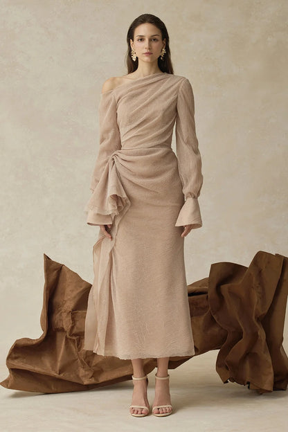 Mehitable Draped Midi Dress