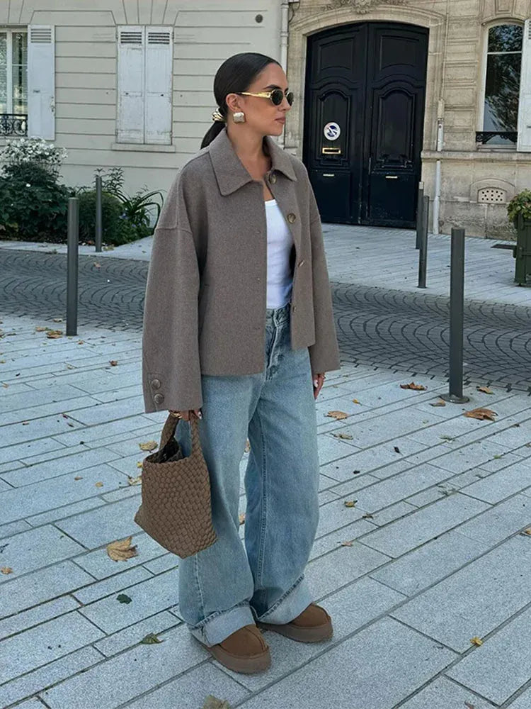 Sara Cropped Wool Jacket