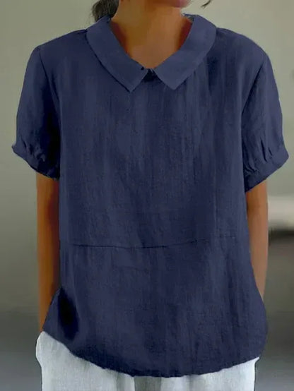 Women's Soft Cotton Linen Blouse