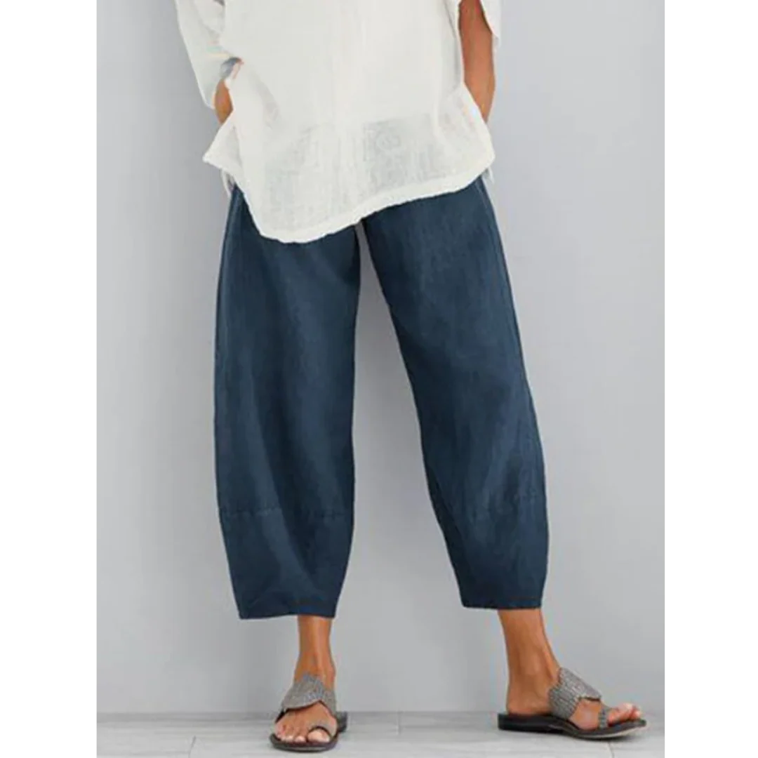 Women's Cotton Linen Leisure Trousers
