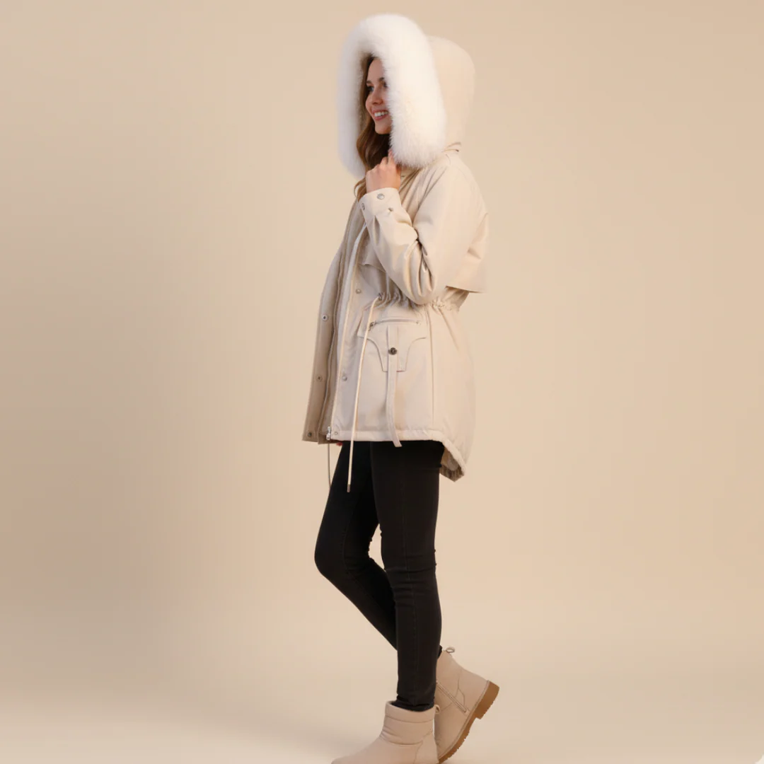Winter Parka with Hood for Women