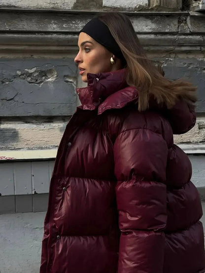 Puffer Hooded Jacket for Women