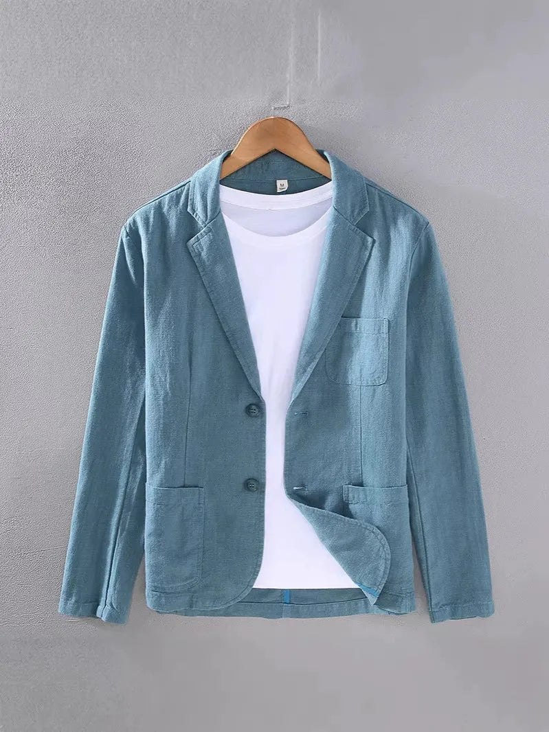 Men's Unstructured Summer Linen Blazer