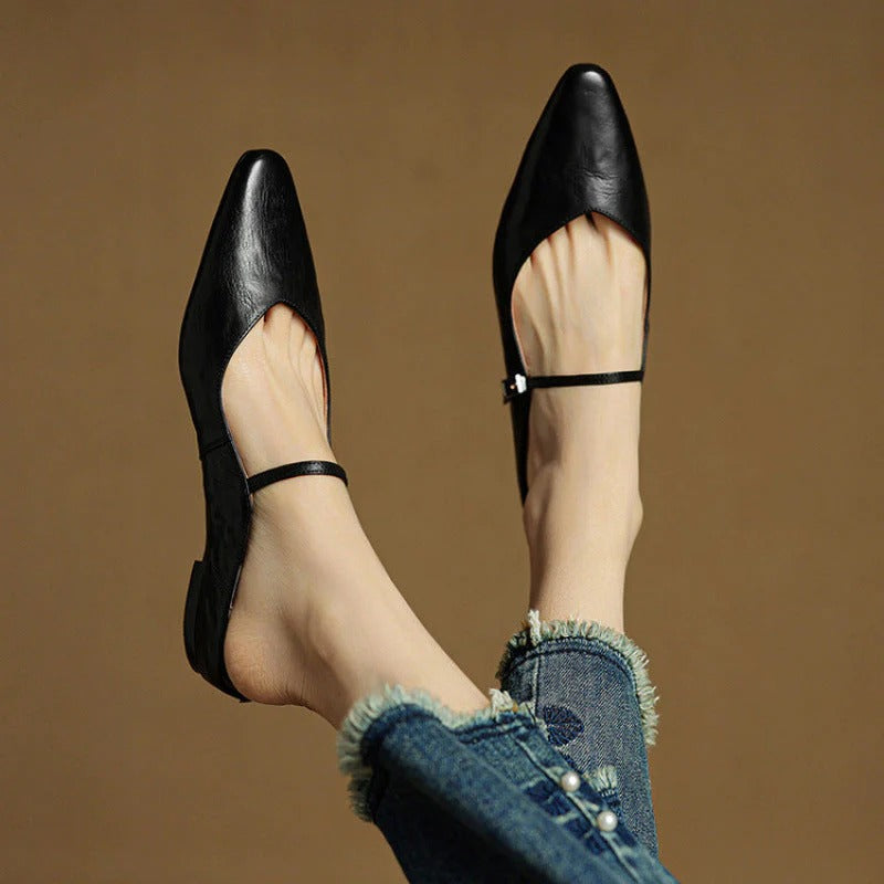 Women's Pointed Toe Mary Jane Mules