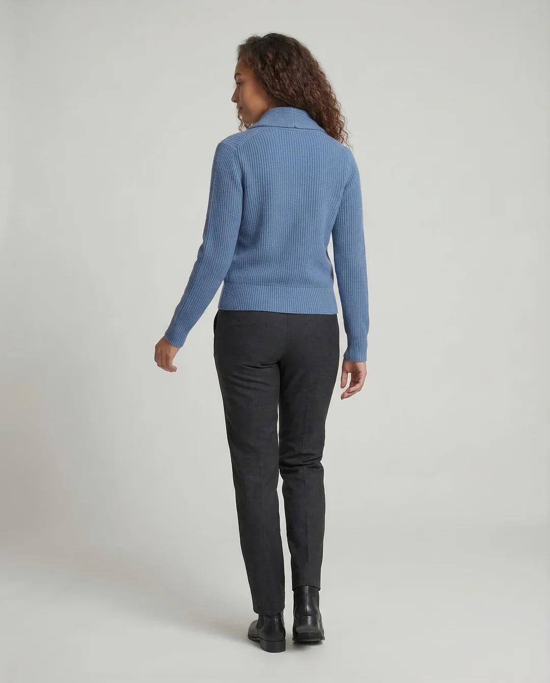 Women's Lapel Collar Knit Cardigan