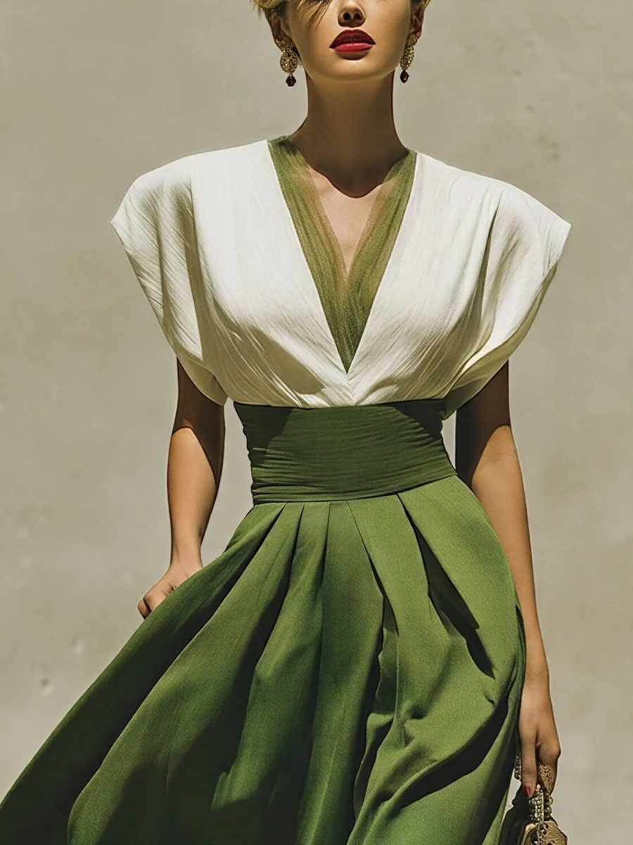 Bettina Colour-Block Maxi Dress