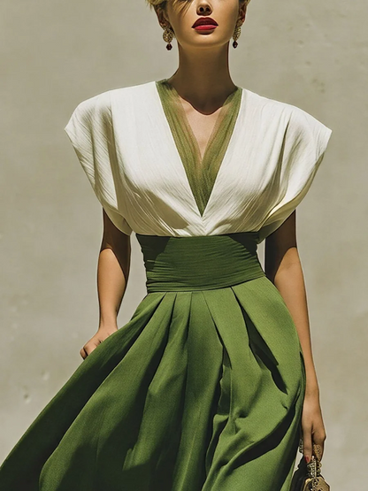 Bettina Colour-Block Maxi Dress