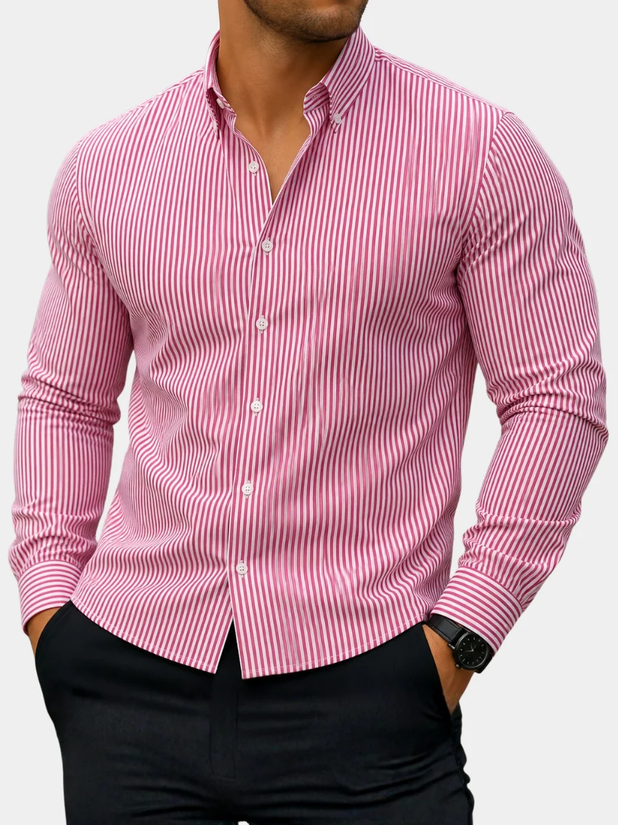 Men's Vertical Striped Shirt