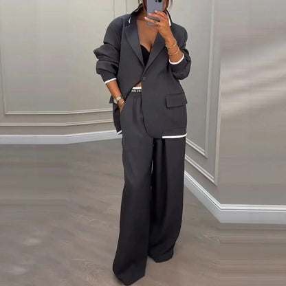 Pamela Blazer and Trousers Set