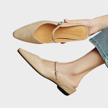 Women's Pointed Toe Mary Jane Mules
