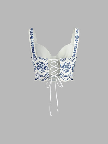 Dawn Printed Skirt and Top Set