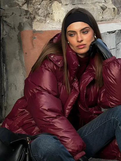 Puffer Hooded Jacket for Women