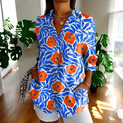 Women's Elegant Vintage Collared Blouse