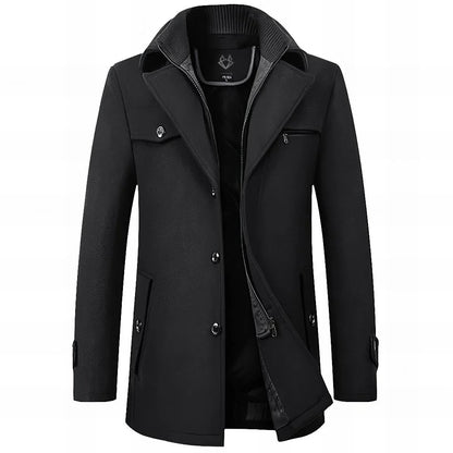 Two-Piece Tailored Coat with Insulating Lining