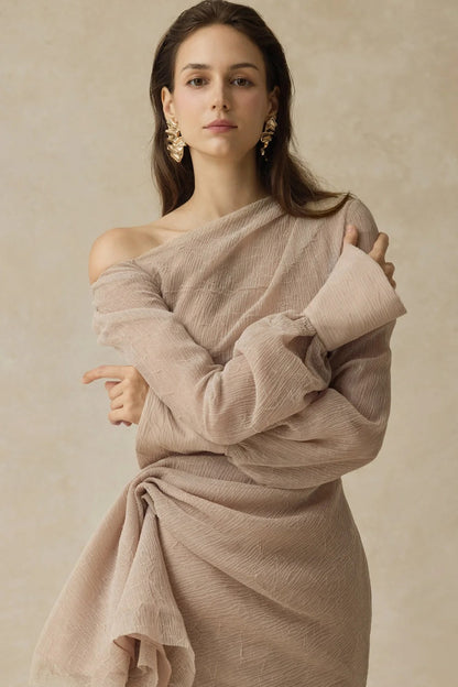 Mehitable Draped Midi Dress