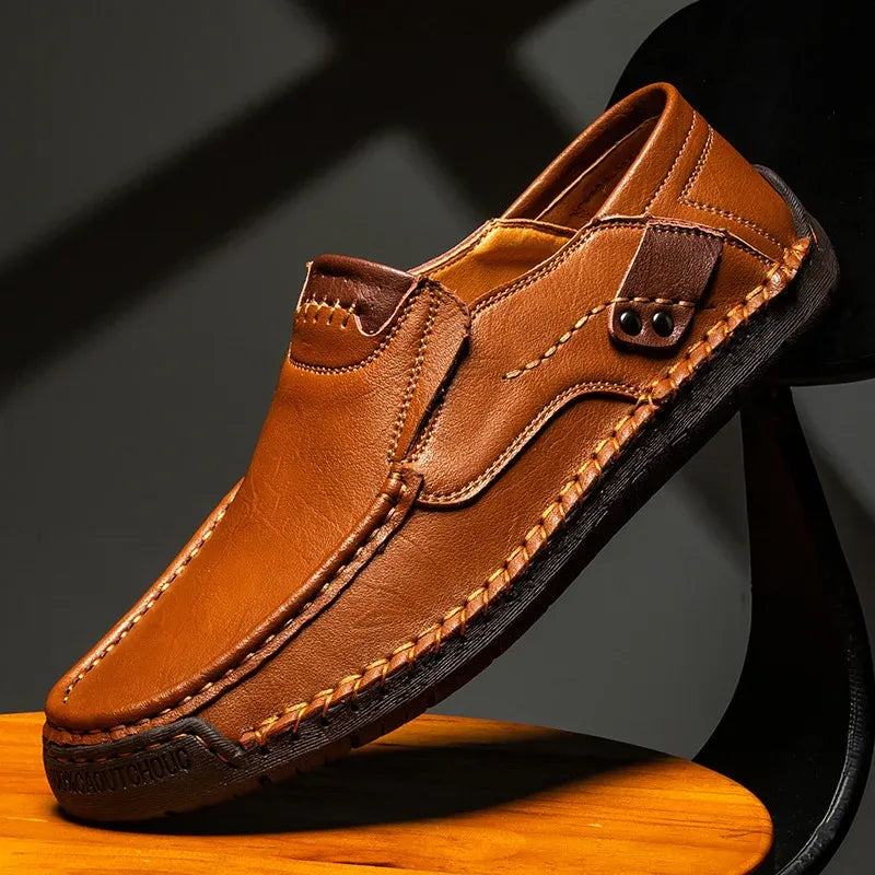 Men's Classic Leather-Style Loafers