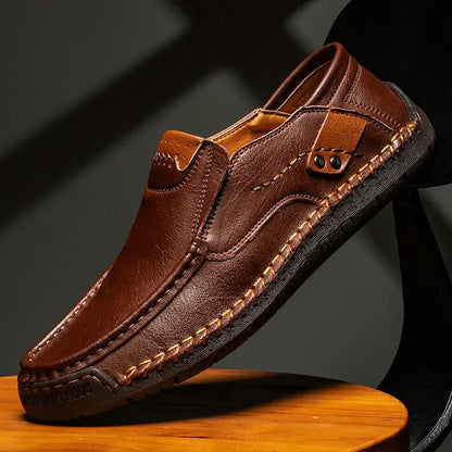 Men's Classic Leather-Style Loafers