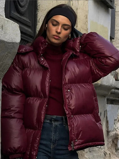 Puffer Hooded Jacket for Women