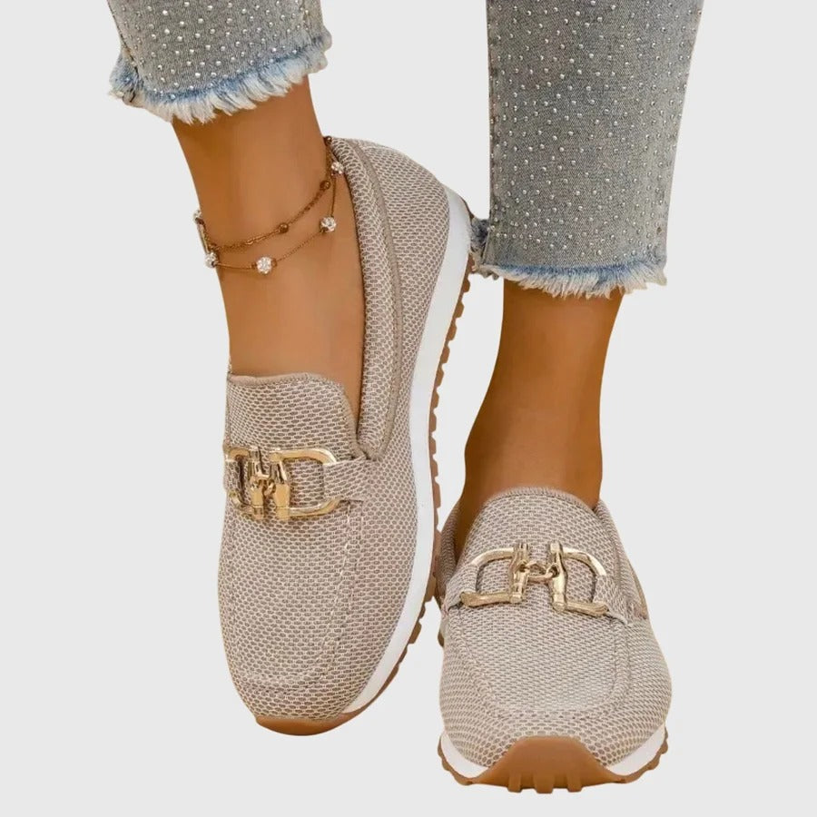 Ellie Flat Buckle Loafers