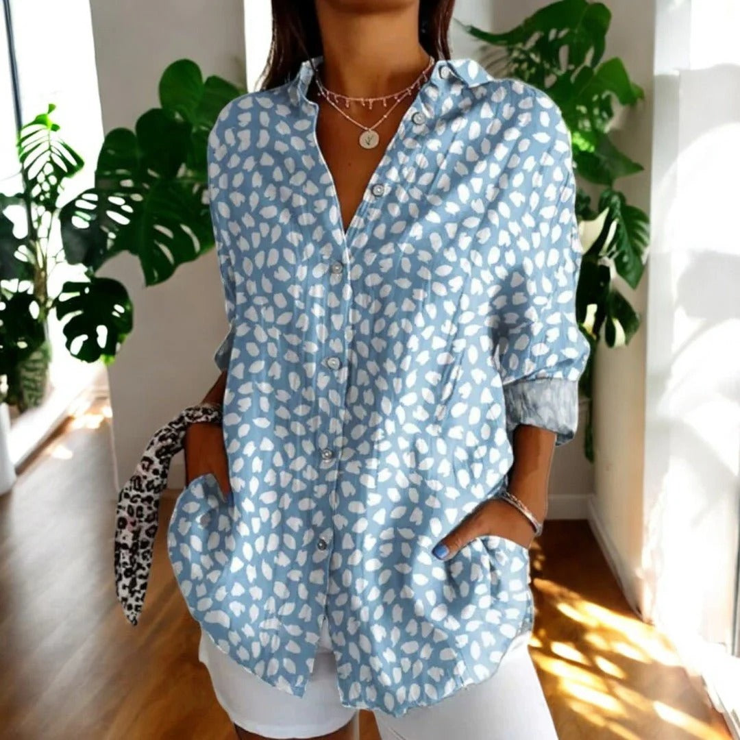 Women's Elegant Vintage Collared Blouse
