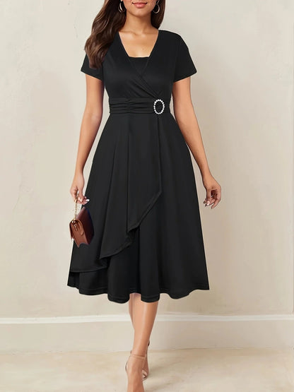 Amara Wrap Midi Dress