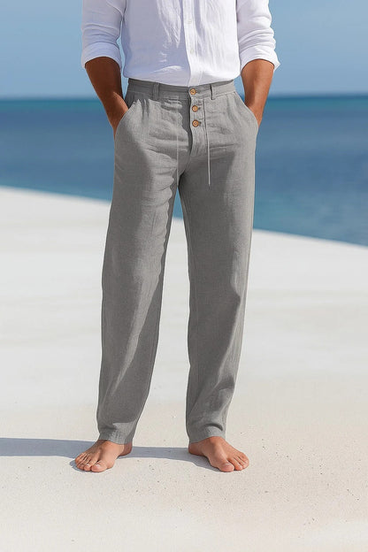 Men's Lightweight Linen Summer Trousers