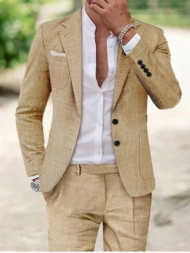Men's Two-Piece Summer Suit