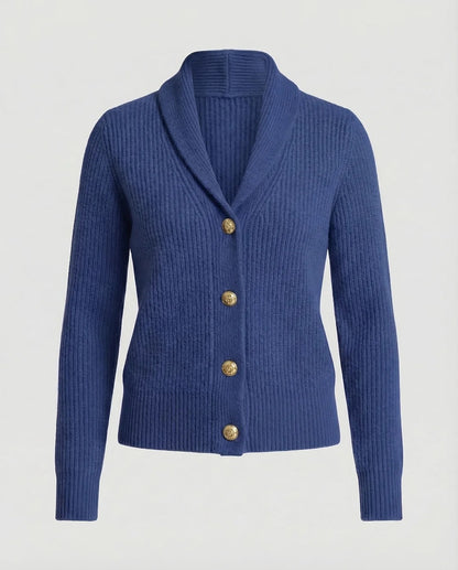 Women's Lapel Collar Knit Cardigan