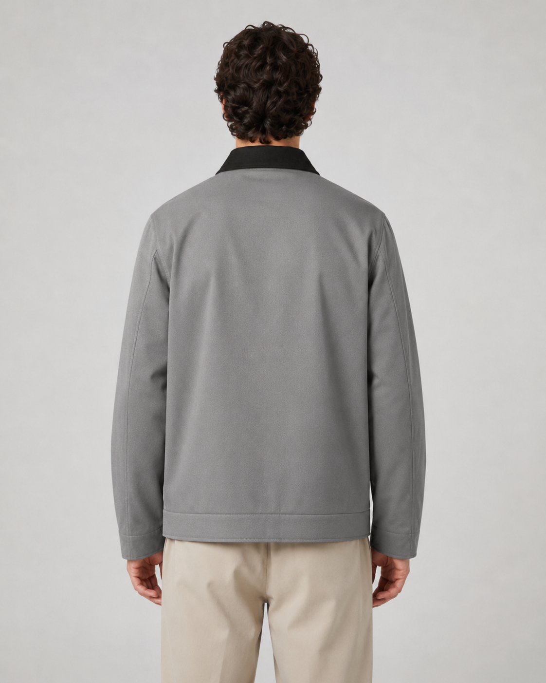 Men's Contrast Collar Barn Jacket
