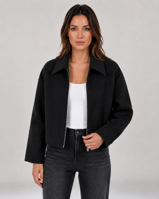 Women's Collared Zip-Up Jacket