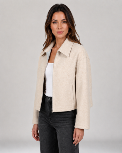Women's Collared Zip-Up Jacket