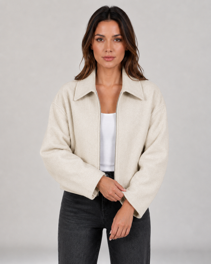 Women's Collared Zip-Up Jacket