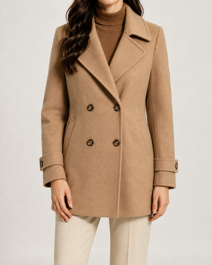 Women's Short Tailored Pea Coat