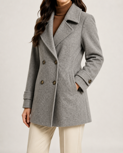 Women's Short Tailored Pea Coat