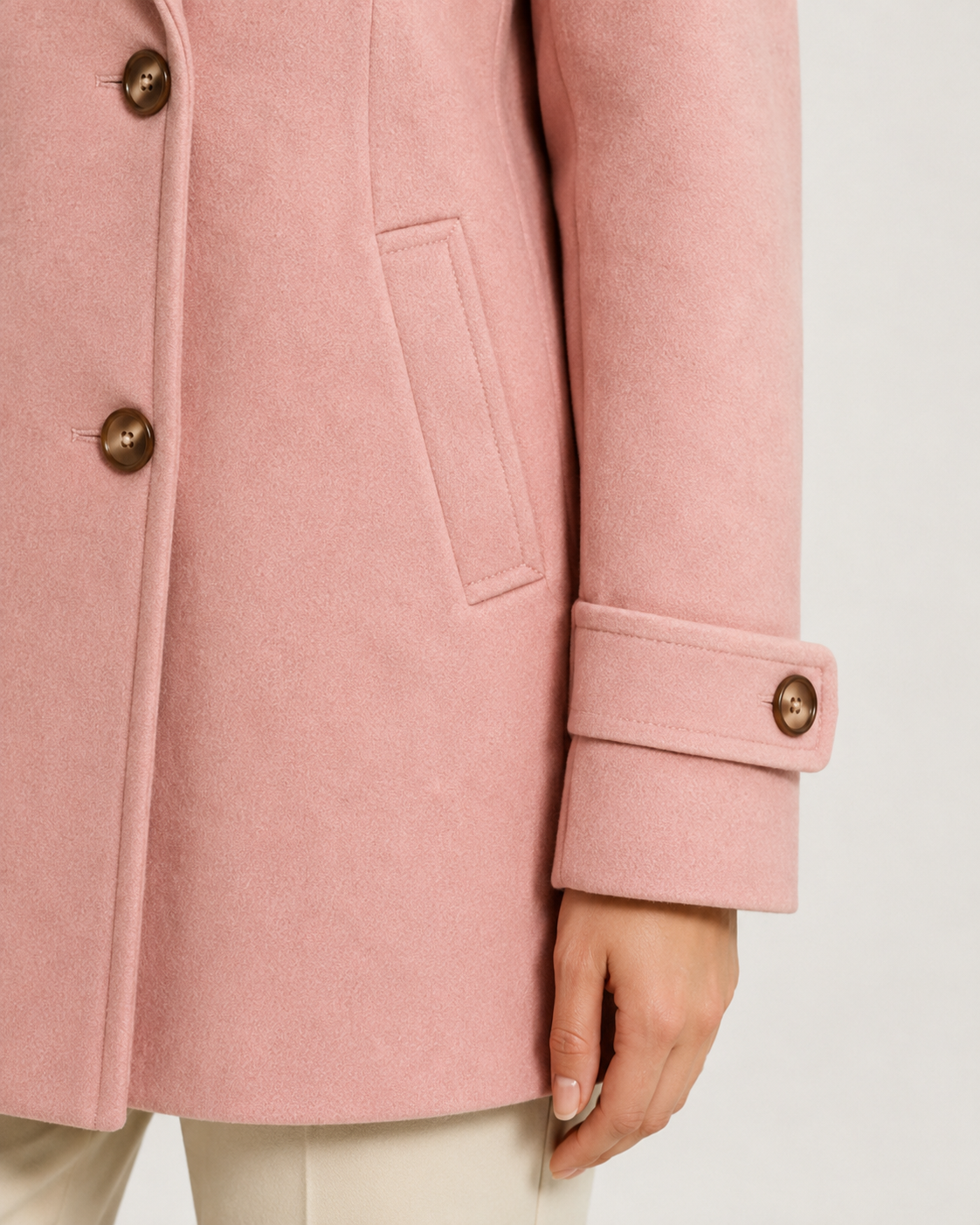 Women's Short Tailored Pea Coat