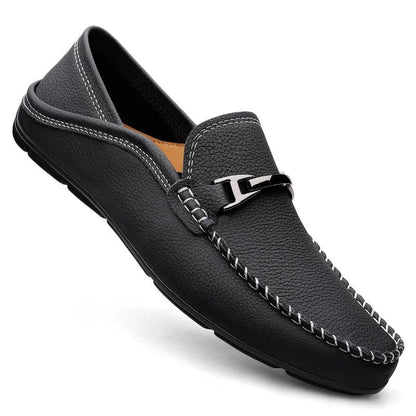 Leather Slip-On Loafers for Men